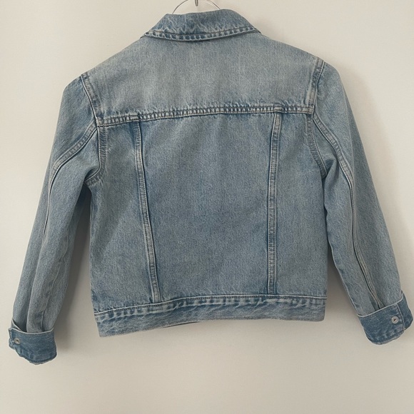 Gap Girls kids size large denim jacket stone washed - Picture 2 of 11